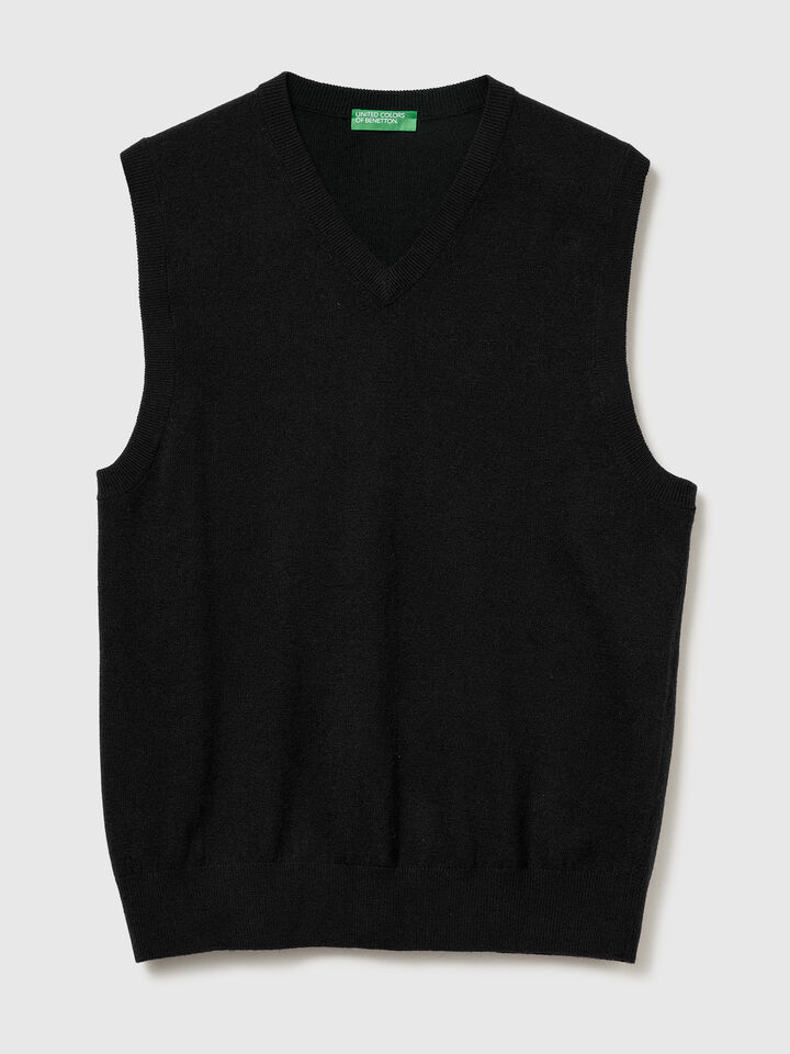 S/L V NECK SWEATER Men image number 4